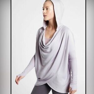 Athleta Light Purple Hoodie Sweatshirt
